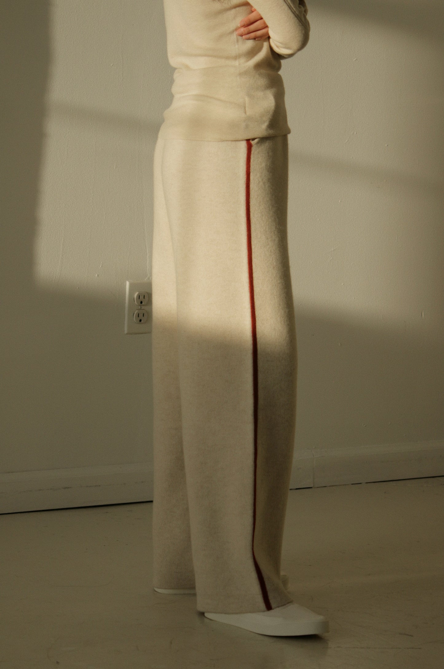 Striped Cashmere Lounge Pants