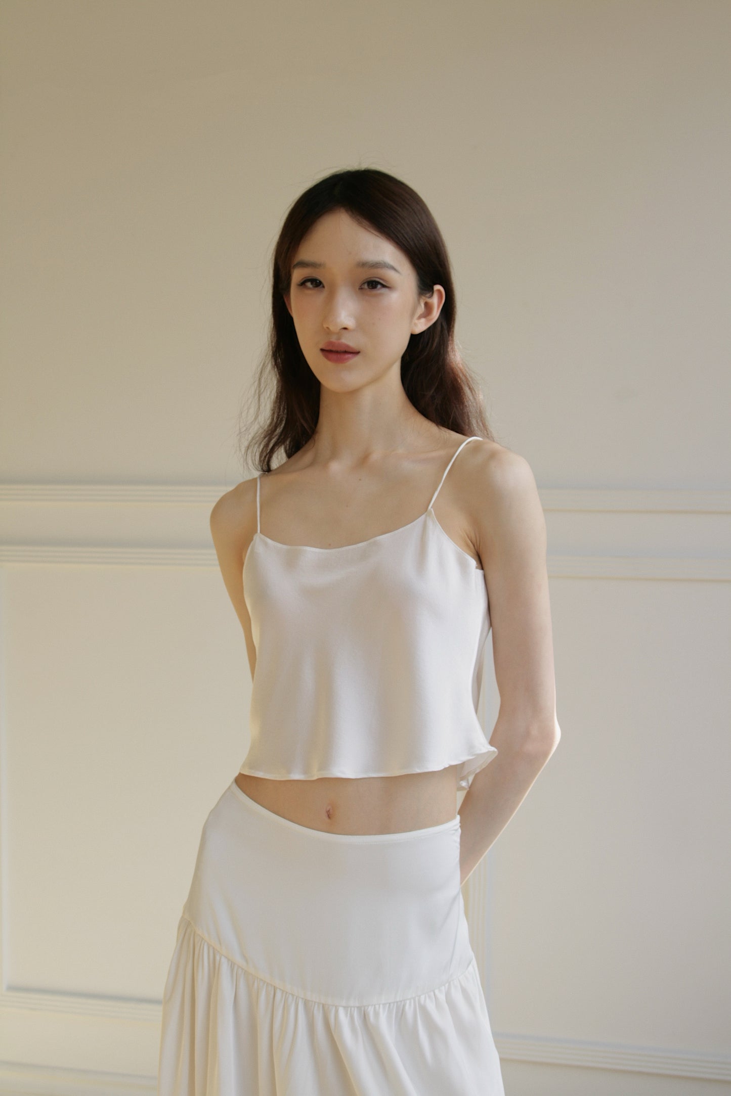 Silk Cropped Top