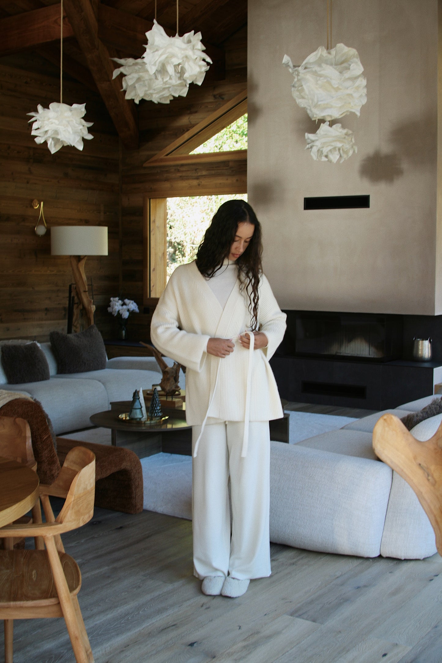 Silk Wool Machine Washable Knit Pants