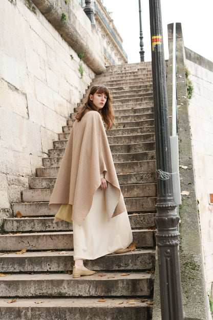 Wool Double-Face Cape