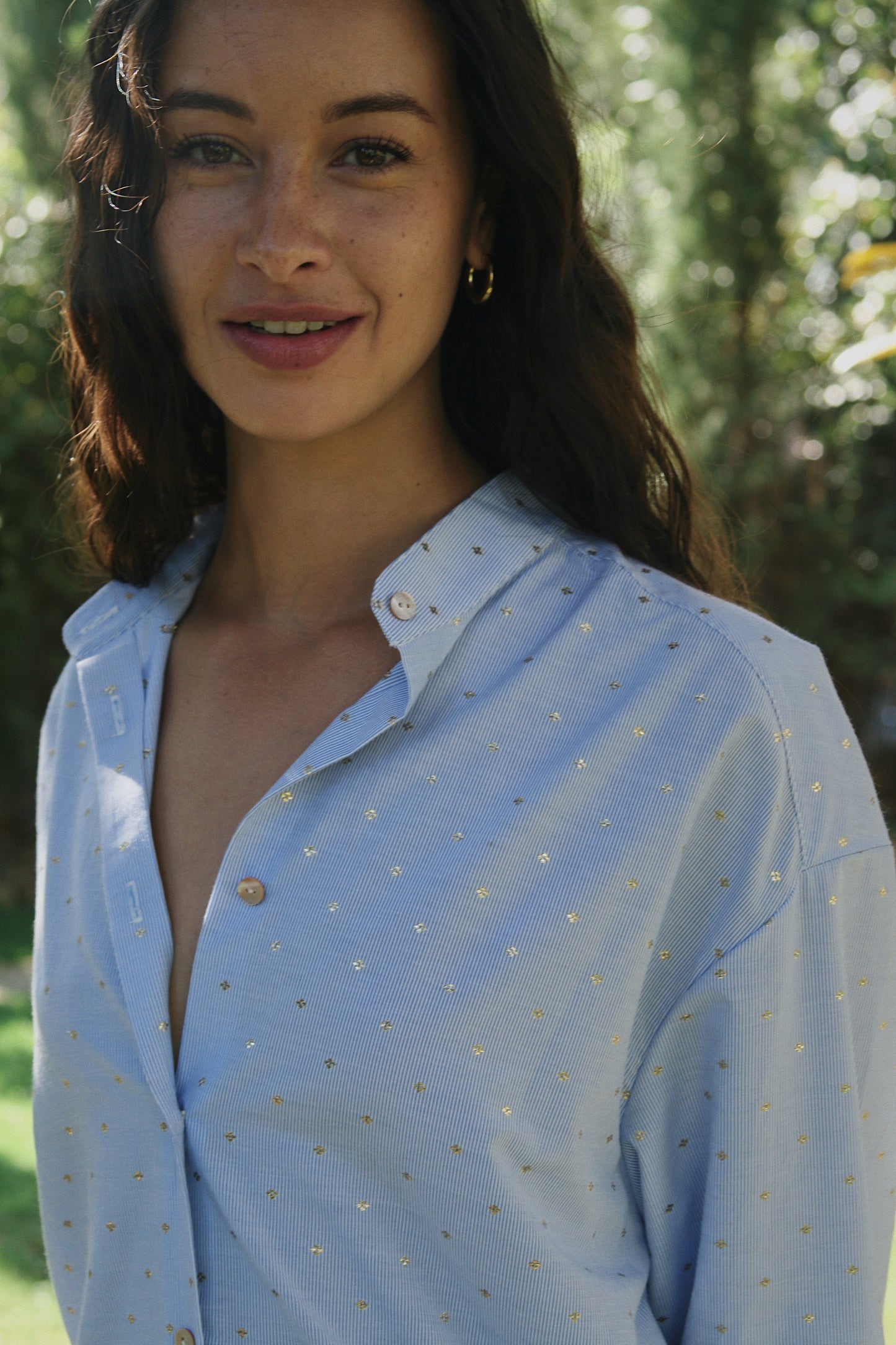 Gold Plated Striped Shirt