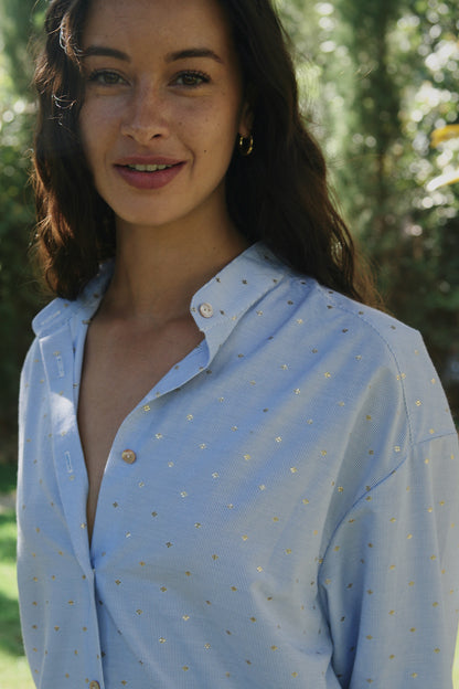 Gold Plated Striped Shirt