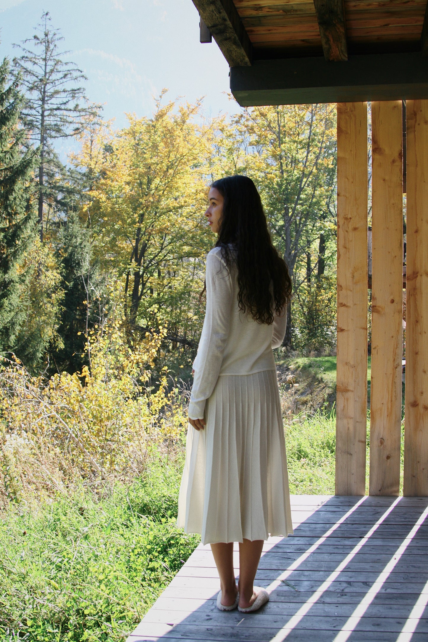 Cashmere Wool Knit Skirt