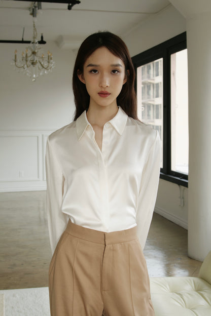 Essential Silk Button Shirt