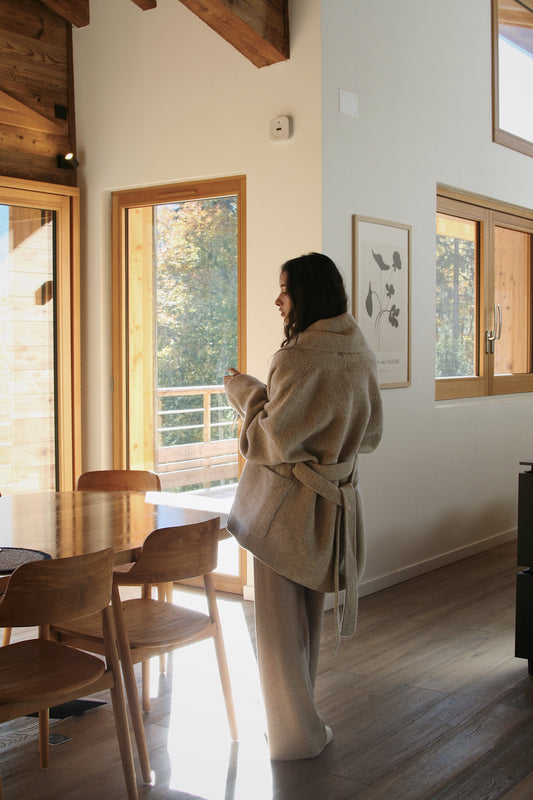 Oatmeal Llama Wool Coat