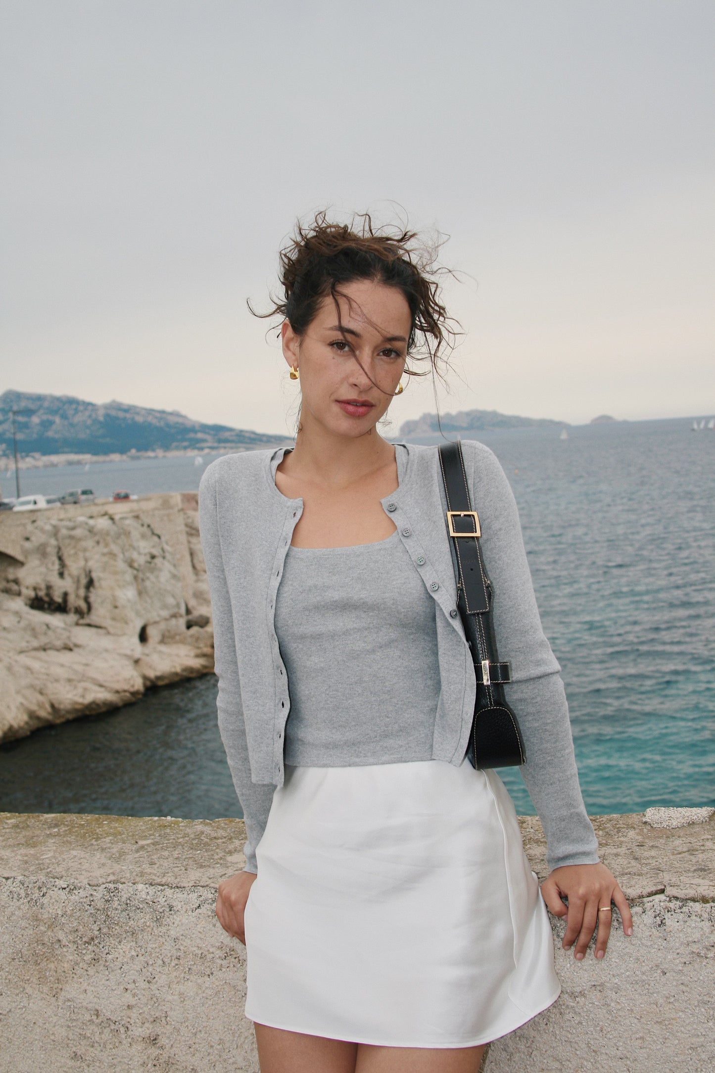 Cashmere Cotton Machine Washable Grey Cardigan