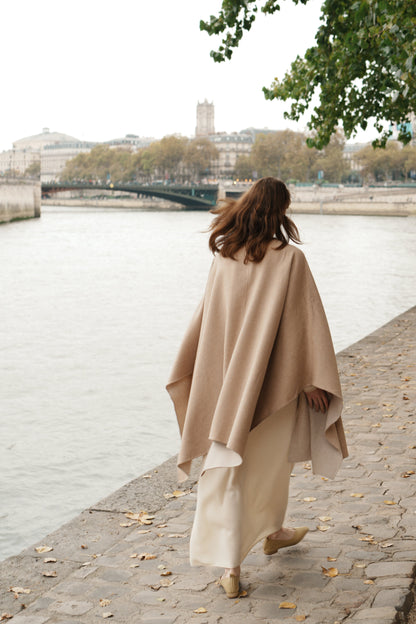 Wool Double-Face Cape