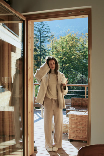 Oatmeal Llama Wool Coat