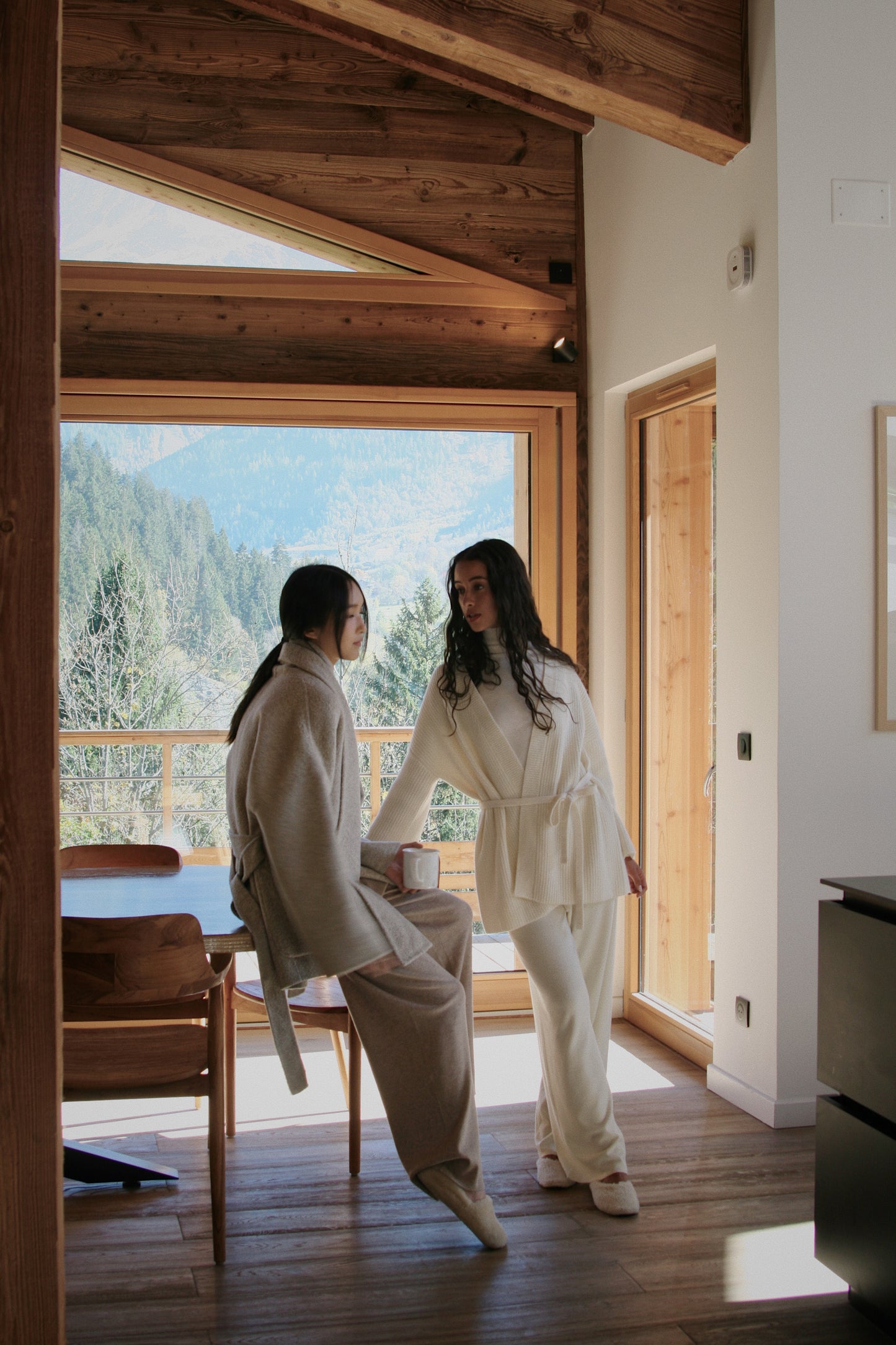 Silk Wool Machine Washable Knit Pants