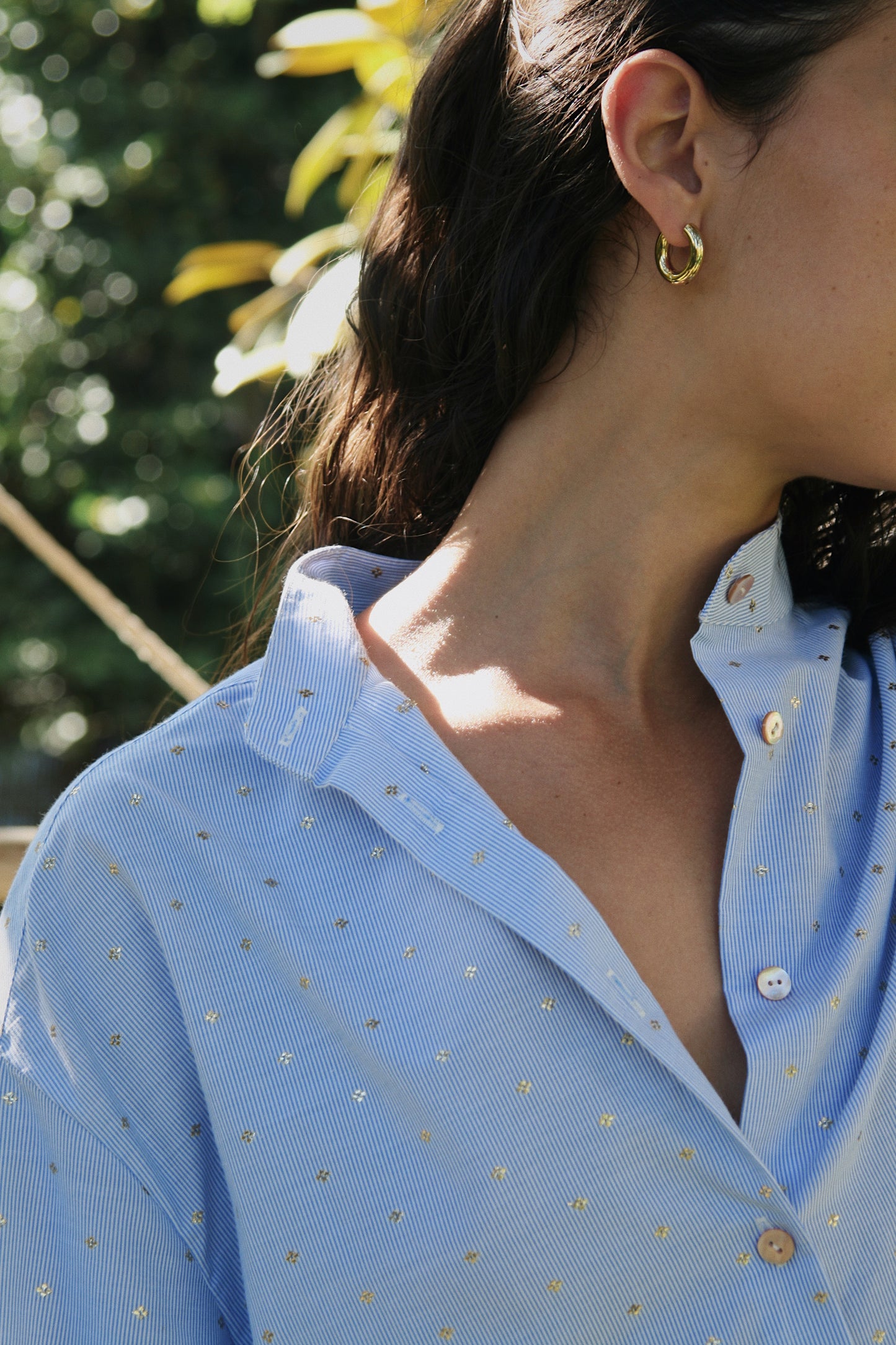 Gold Plated Striped Shirt