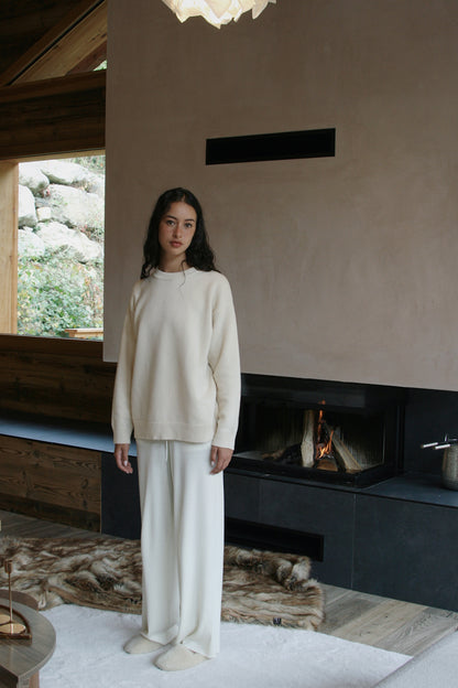 Crew Neck Wool Sweater