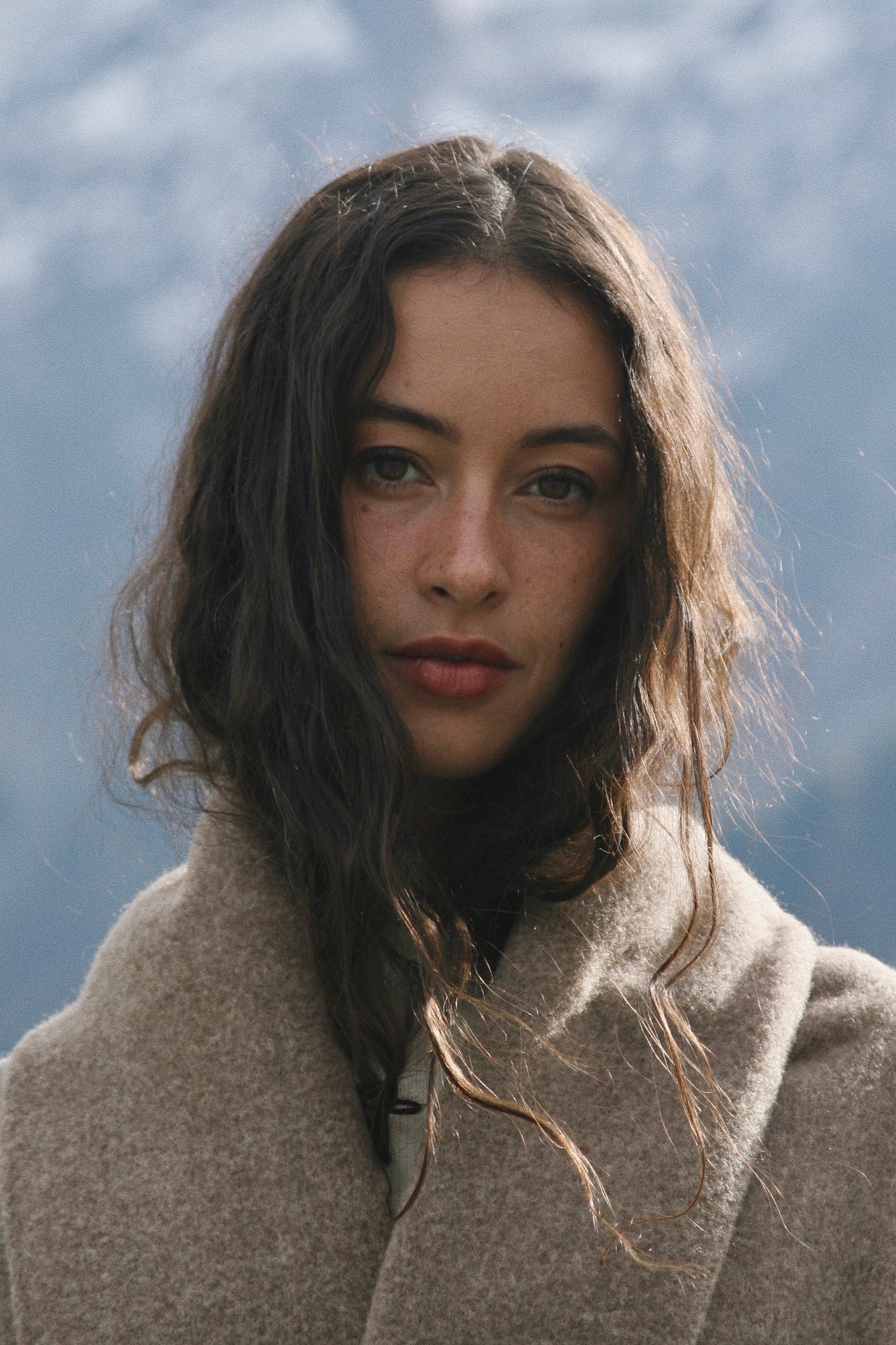 Truffle Brown Llama Cardigan Coat