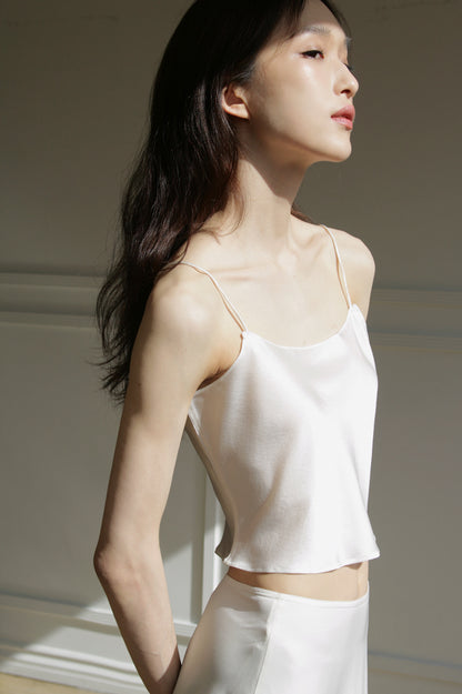 Silk Cropped Top