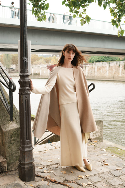 Wool Double-Face Cape
