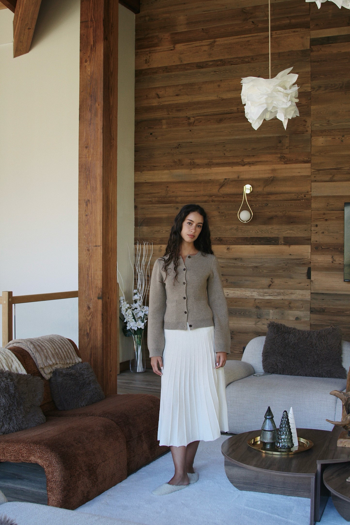 Cashmere Wool Knit Skirt