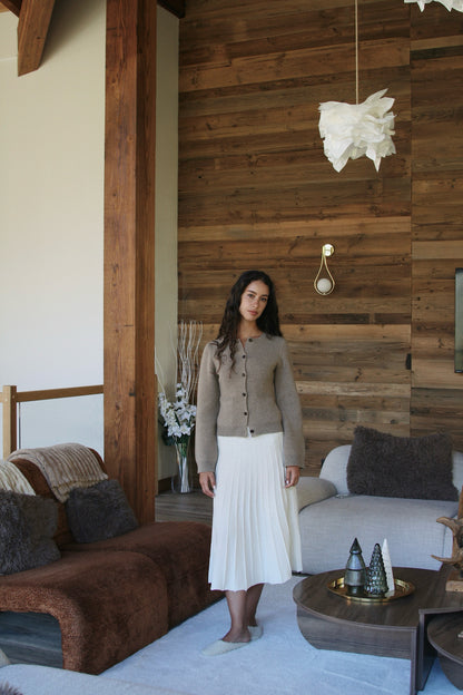 Cashmere Wool Knit Skirt