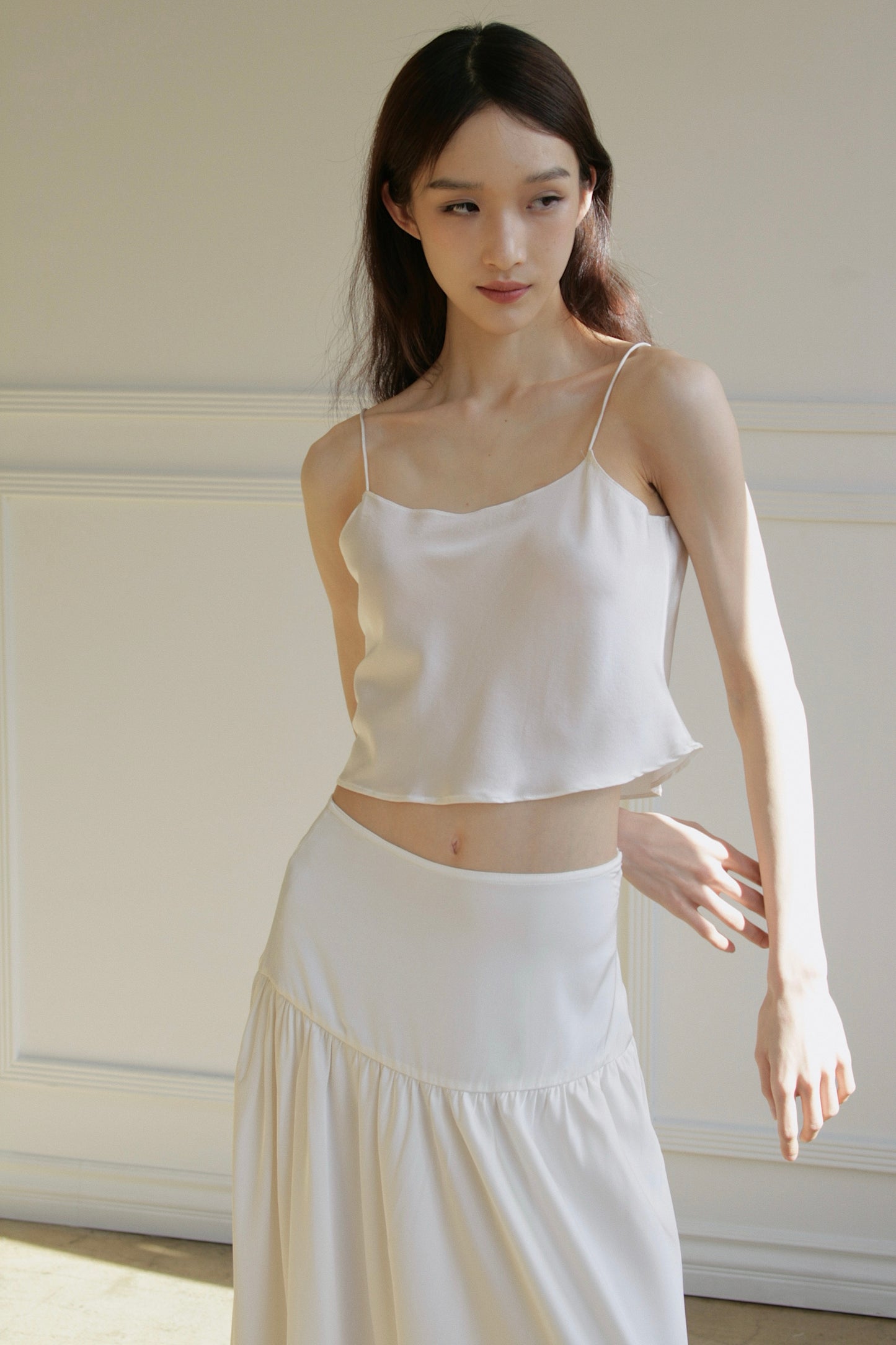 Silk Cropped Top