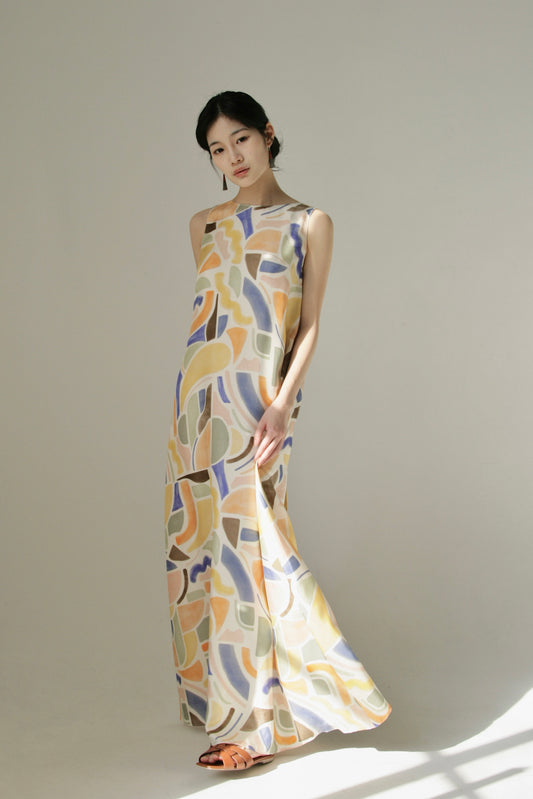 Mallorca Silk Maxi Dress