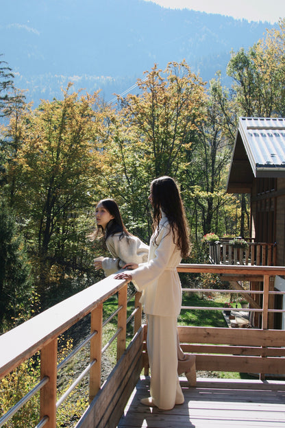 Silk Wool Machine Washable Knit Pants