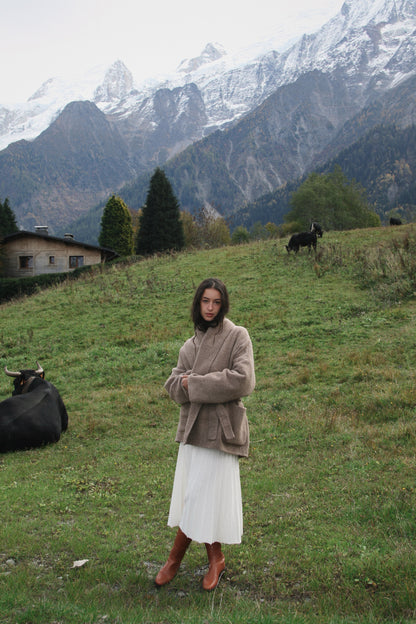 Cashmere Wool Knit Skirt