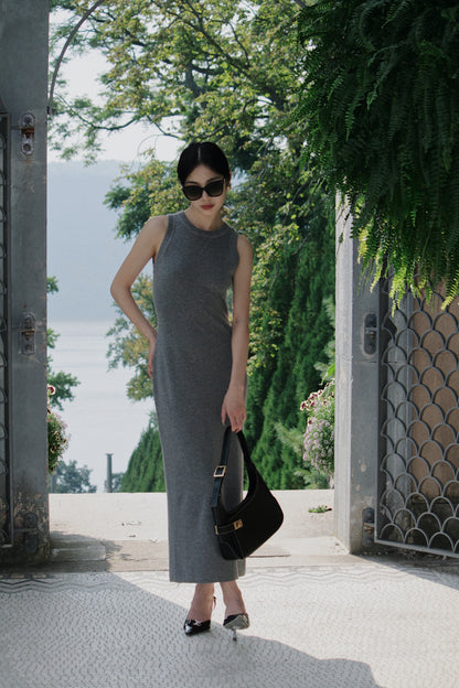 Nikita Silk Wool Grey Knit Dress