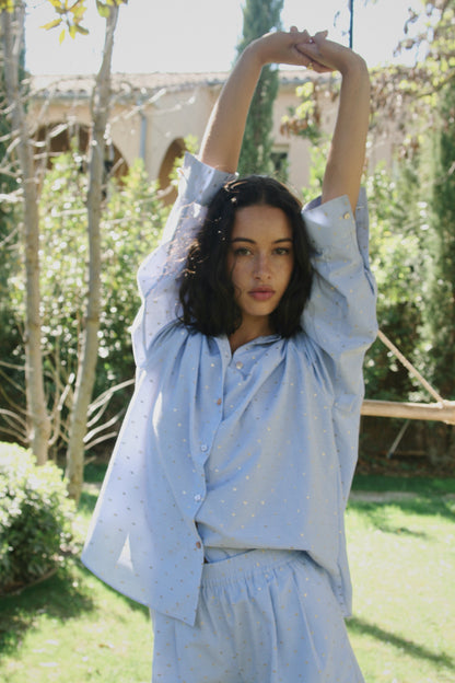 Gold Plated Striped Shirt