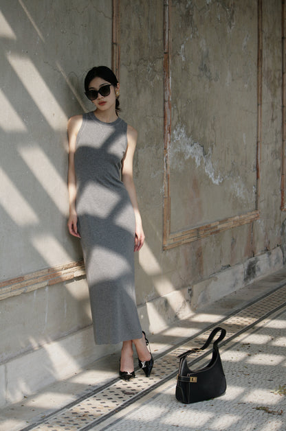 Nikita Silk Wool Grey Knit Dress